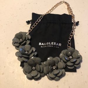 BAUBLE BAR 3D Floral necklace. Dust bag included.